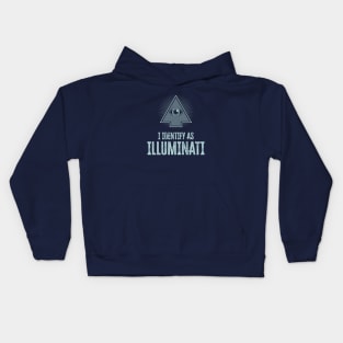 I identify as Illuminati (Dark) Kids Hoodie